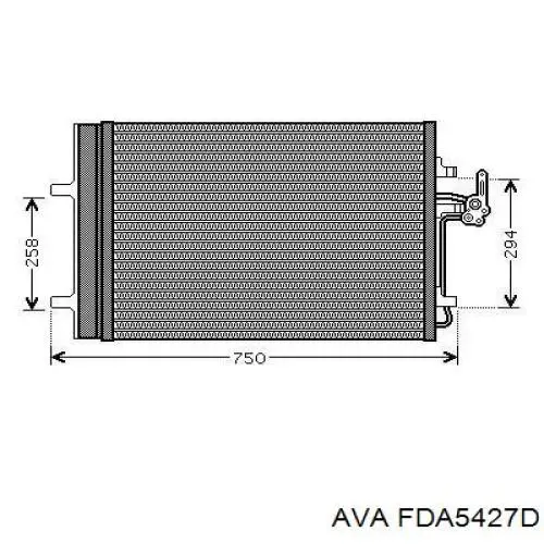 Condensador aire acondicionado Ford Mondeo 4 CA2