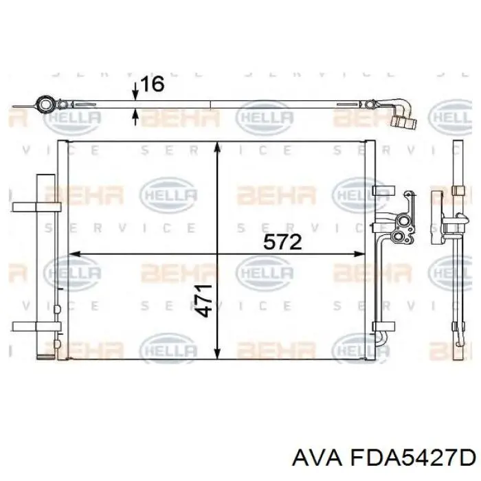 Condensador aire acondicionado Ford Mondeo 4 CA2