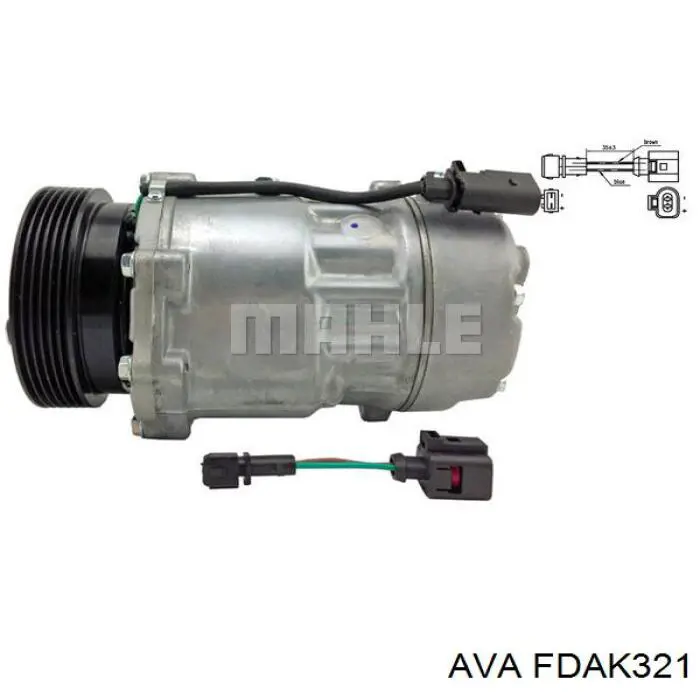 FDAK321 AVA compresor de aire acondicionado