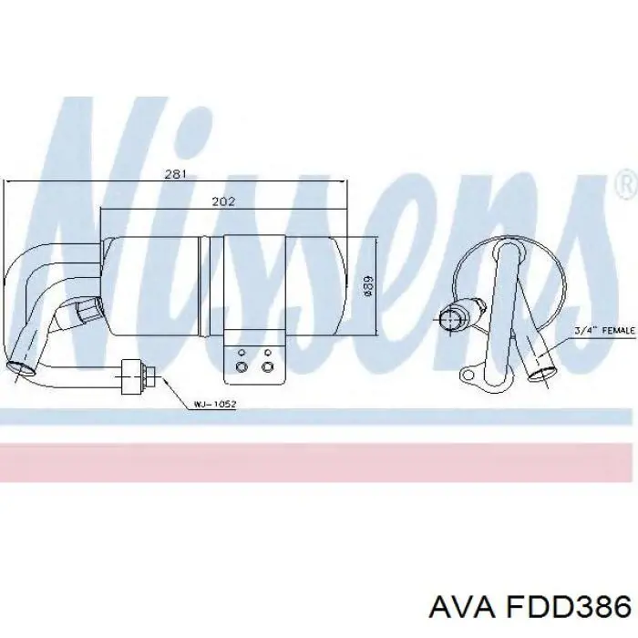 FDD386 AVA receptor-secador del aire acondicionado