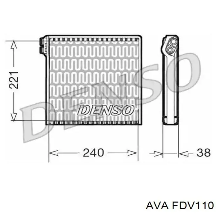 Comprar FDV110 AVA Evaporador de aire acondicionado