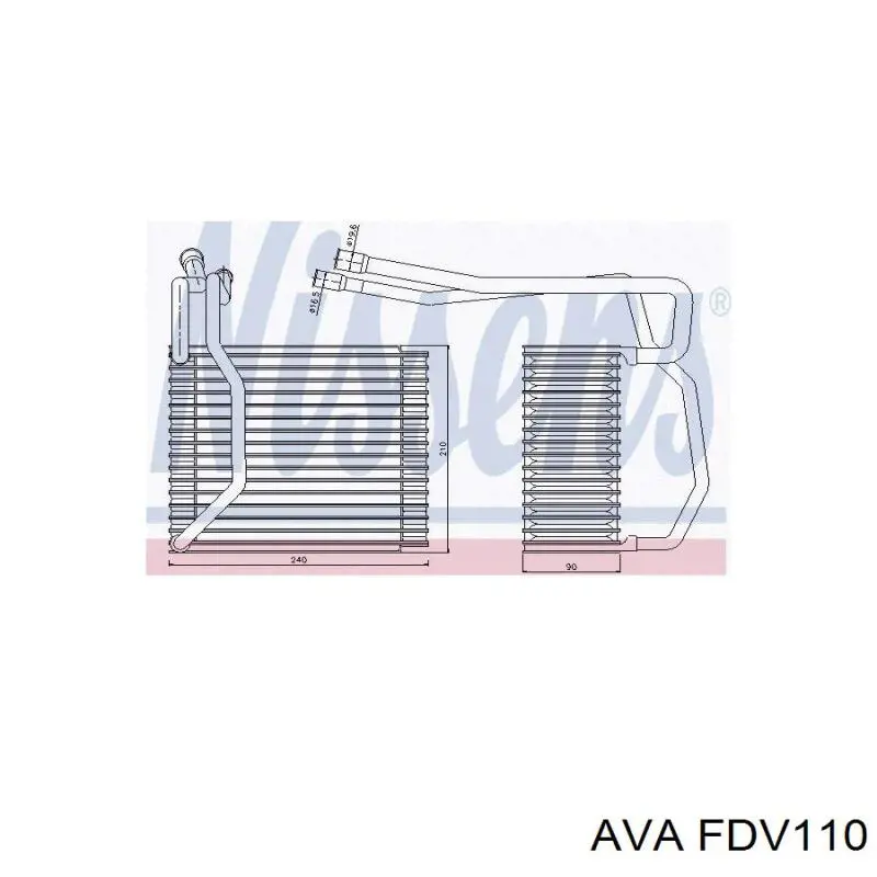 820237N Dasis Evaporador, aire acondicionado