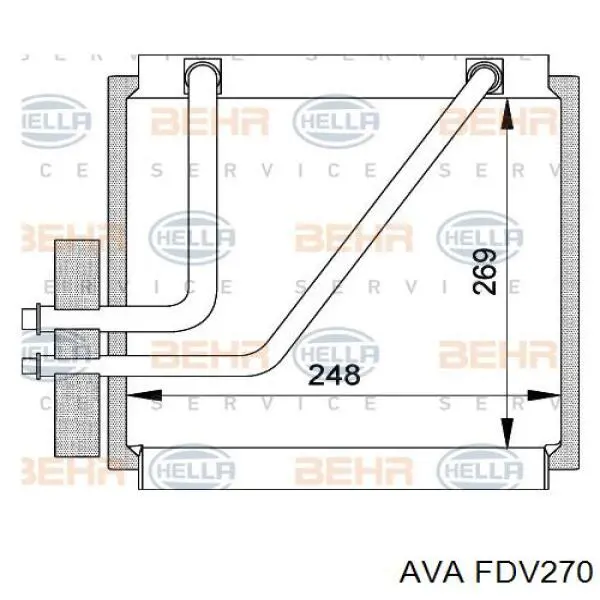 Evaporador AVA FDV270