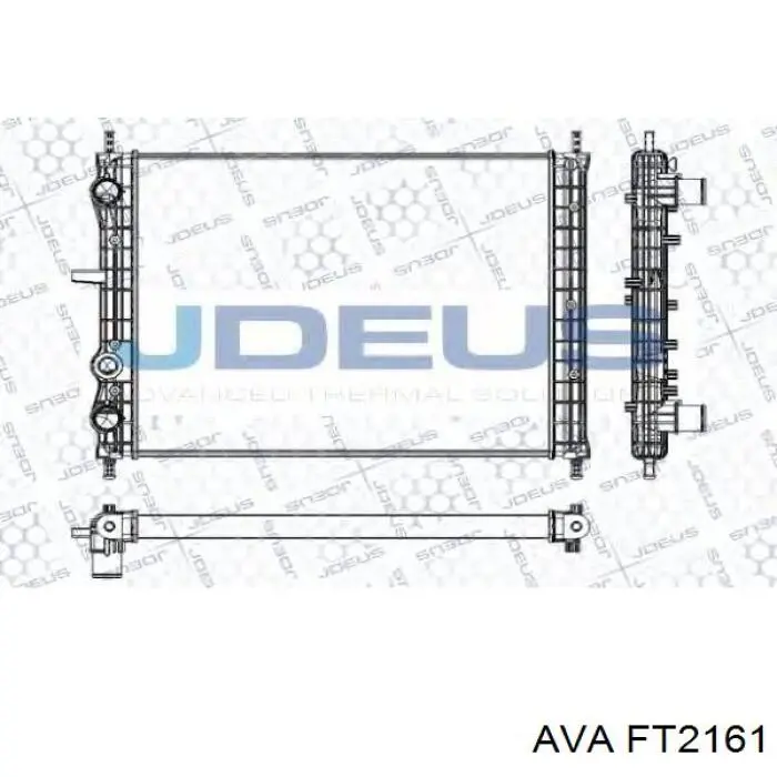 FT2161 AVA radiador refrigeración del motor