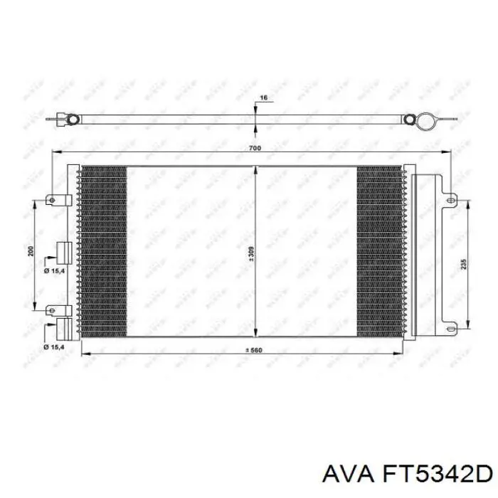 FT5342D AVA condensador aire acondicionado