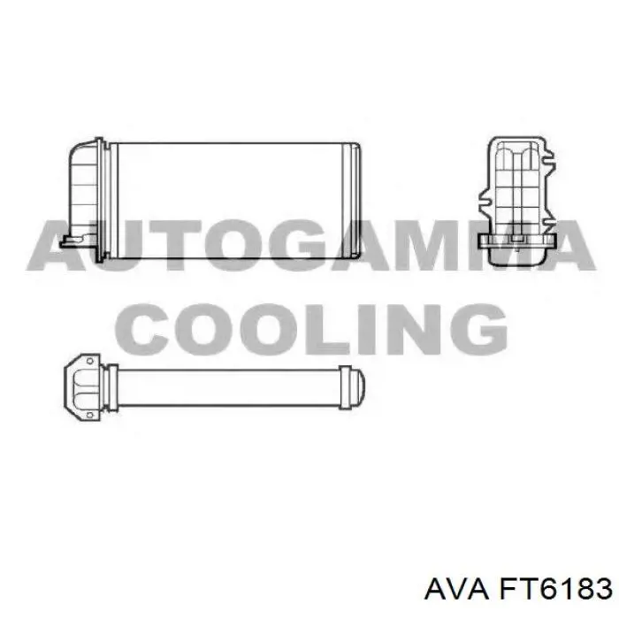 Radiador de calefacción Fiat Bravo 1 182