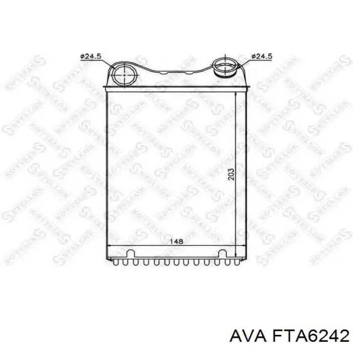 Radiador de calefacción Fiat Punto 2 188