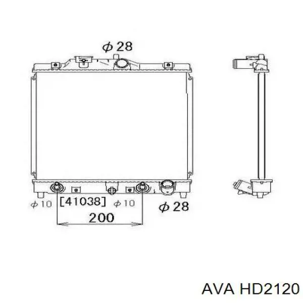 HD2120 AVA Refrigeración del motor