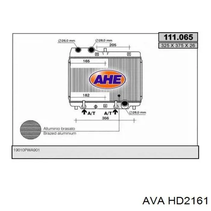 HD2161 AVA radiador