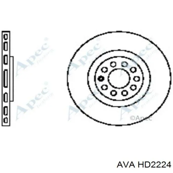Radiador de água AVA HD2224