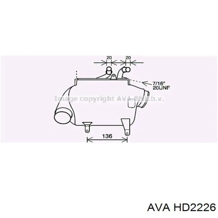 Radiador HD2226 AVA