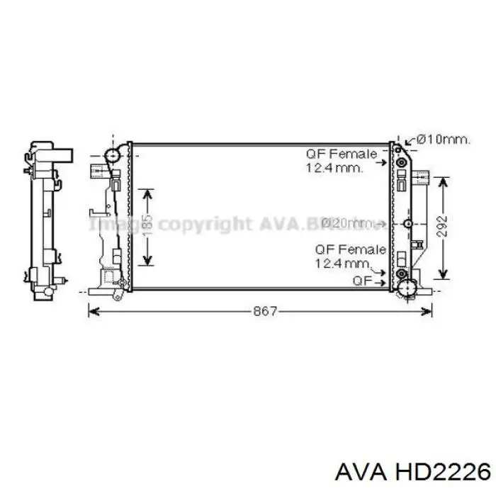 Comprar HD2226 AVA Radiador de auto