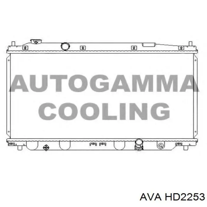 hd2253 AVA radiador refrigeración del motor