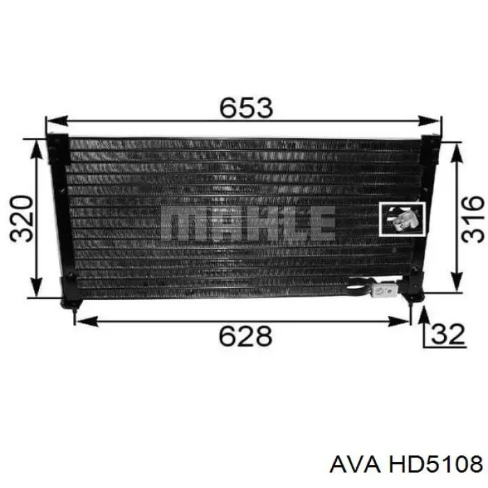 HD5108 AVA condensador aire acondicionado