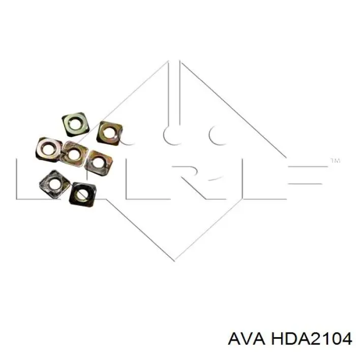 hda2104 AVA radiador refrigeración del motor