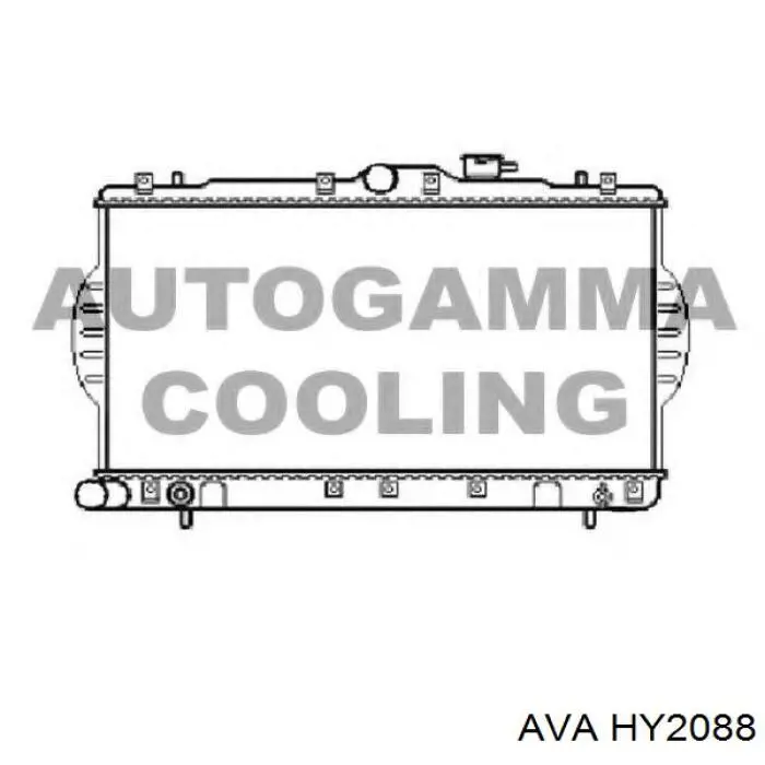 HY2088 AVA radiador refrigeración del motor