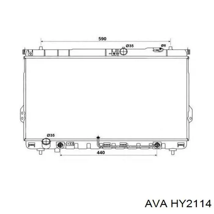 405008-7 Polcar radiador refrigeración del motor