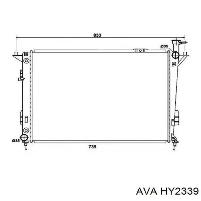 HY2339 AVA radiador