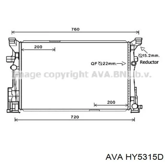 HY5315D AVA condensador aire acondicionado