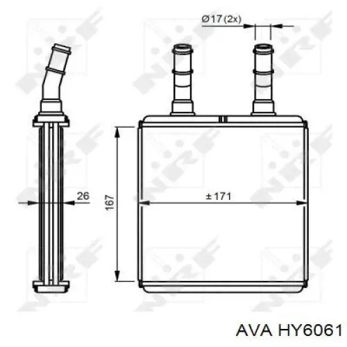 Comprar HY6061 AVA Radiador calefacción