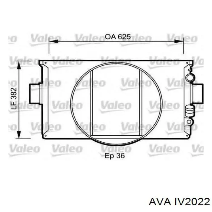 IV2022 AVA radiador refrigeración del motor