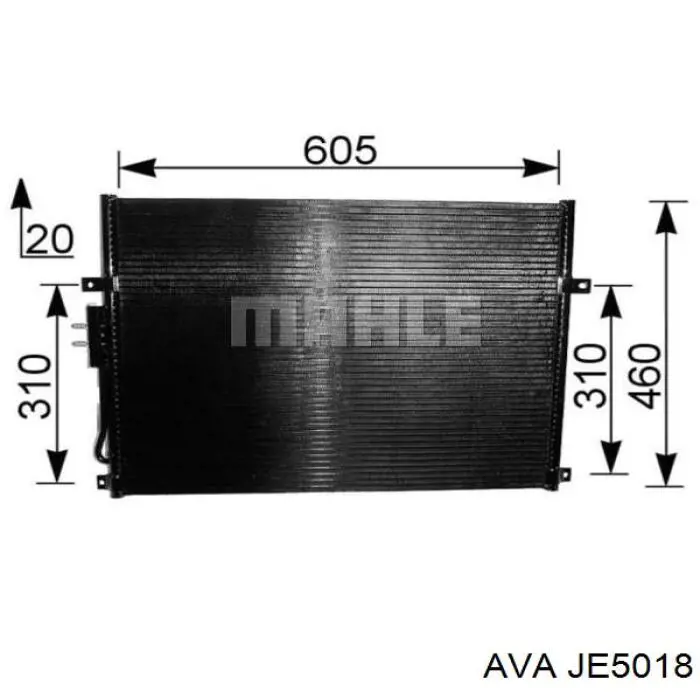 JE5018 AVA condensador aire acondicionado