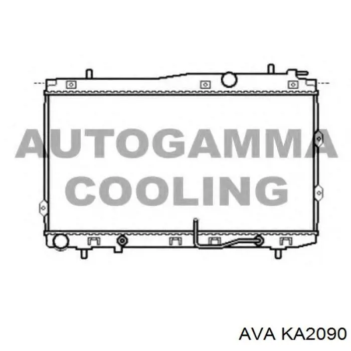 KA2090 AVA radiador refrigeración del motor