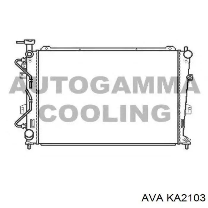 Radiador de água Hyundai/Kia 253101D100