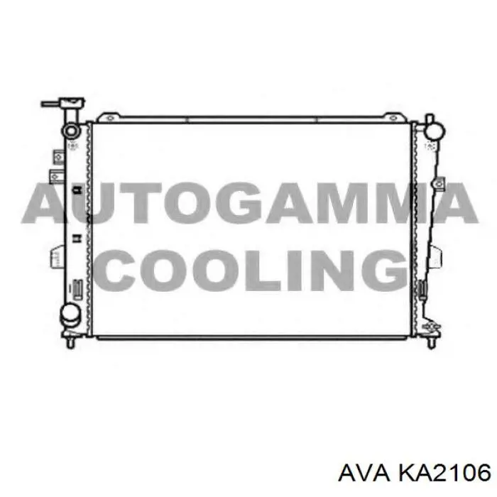 KA2106 AVA radiador refrigeración del motor