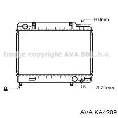 Intercooler KA4209 AVA