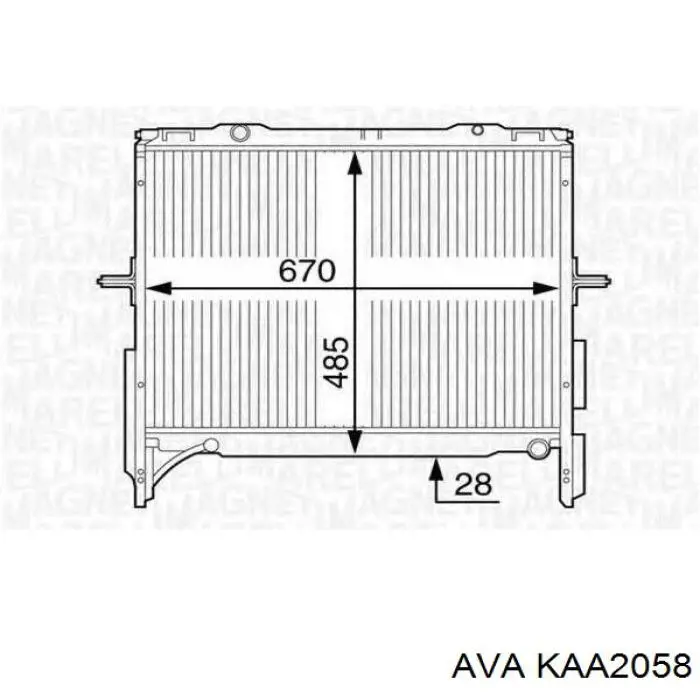KAA2058 AVA radiador