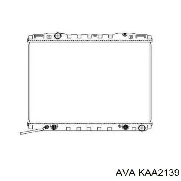 KAA2139 AVA radiador refrigeración del motor