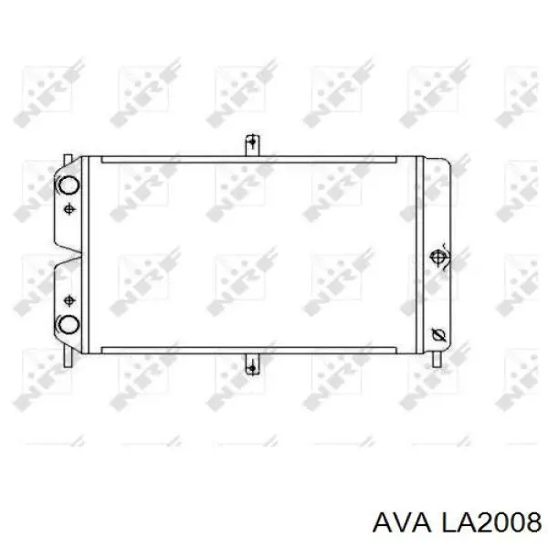 LA2008 AVA radiador refrigeración del motor