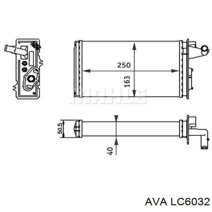 LC6032 AVA radiador de calefacción