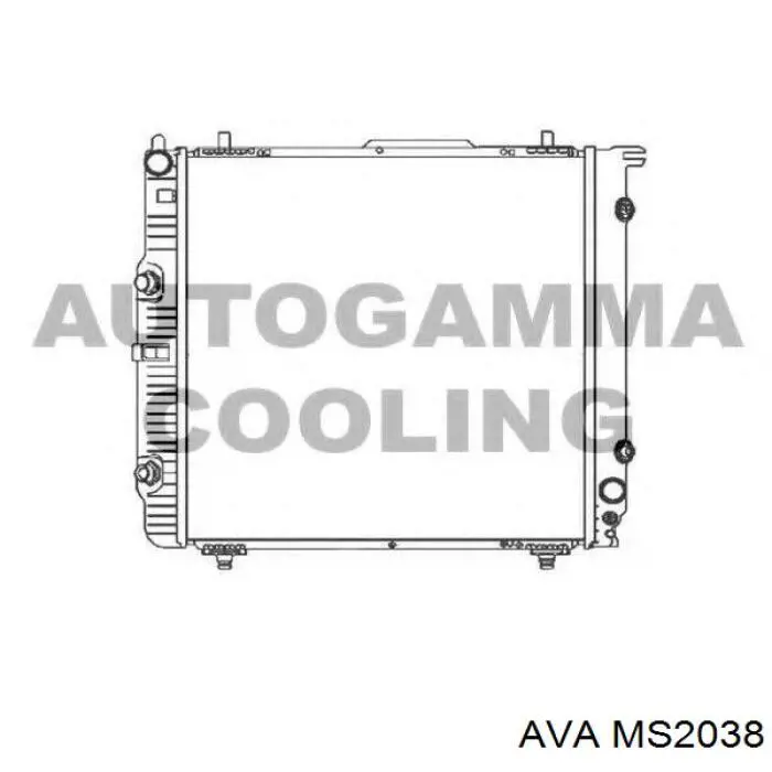 MS2038 AVA radiador refrigeración del motor