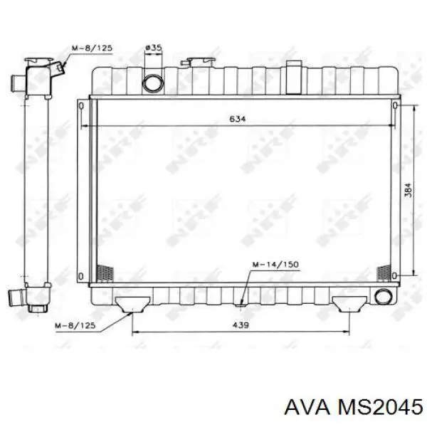 MS2045 AVA radiador