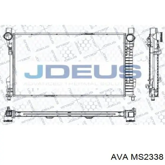 MS2338 AVA radiador refrigeración del motor