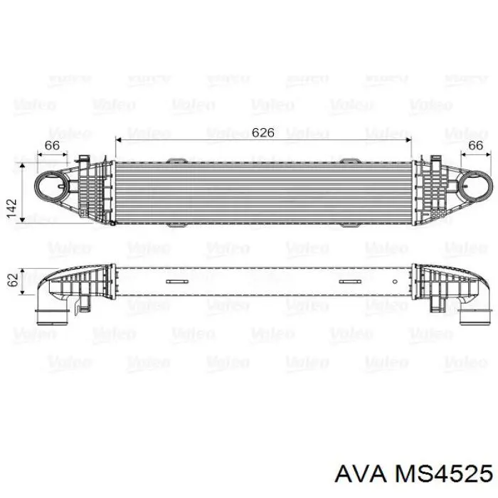 MS4525 AVA radiador de aire de admisión