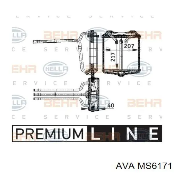 Radiador calefacción MS6171 AVA