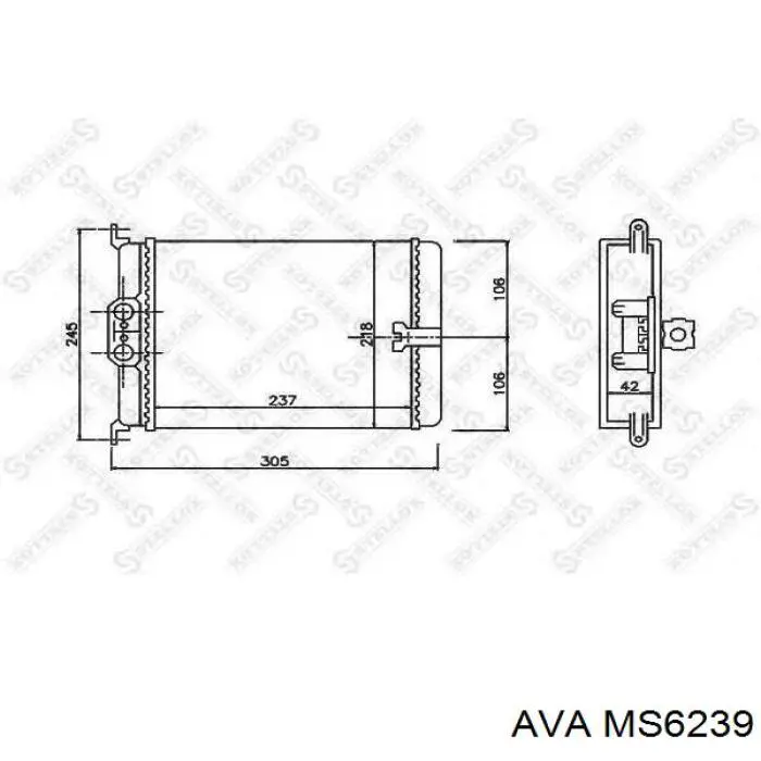 MS6239 AVA radiador de calefacción