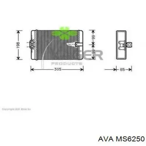 MS6250 AVA radiador de calefacción