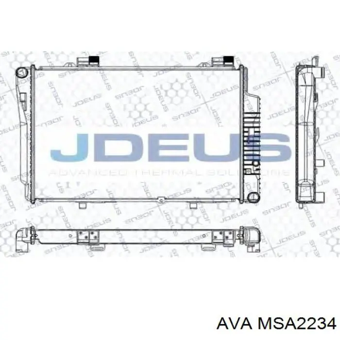 MSA2234 AVA radiador refrigeración del motor