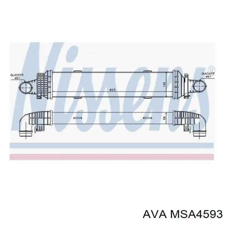 MSA4593 AVA radiador de aire de admisión