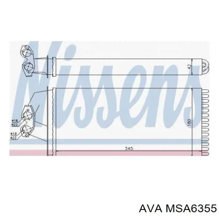 MSA6355 AVA radiador de calefacción