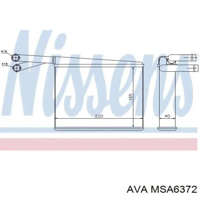 Comprar MSA6372 AVA Radiador calefacción