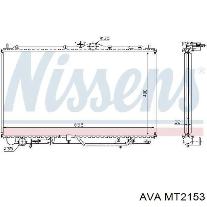 Comprar MT2153 AVA Radiador de auto