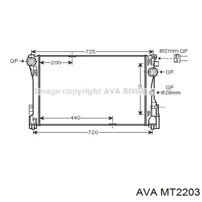 Comprar MT2203 AVA Radiador de auto