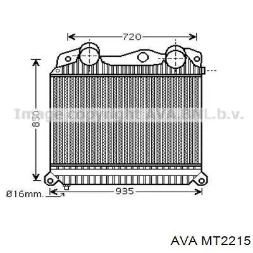 MT2215 AVA radiador refrigeración del motor