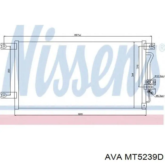 Comprar MN123642 Mitsubishi Condensador de aire acondicionado