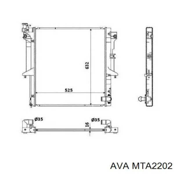 MTA2202 AVA radiador